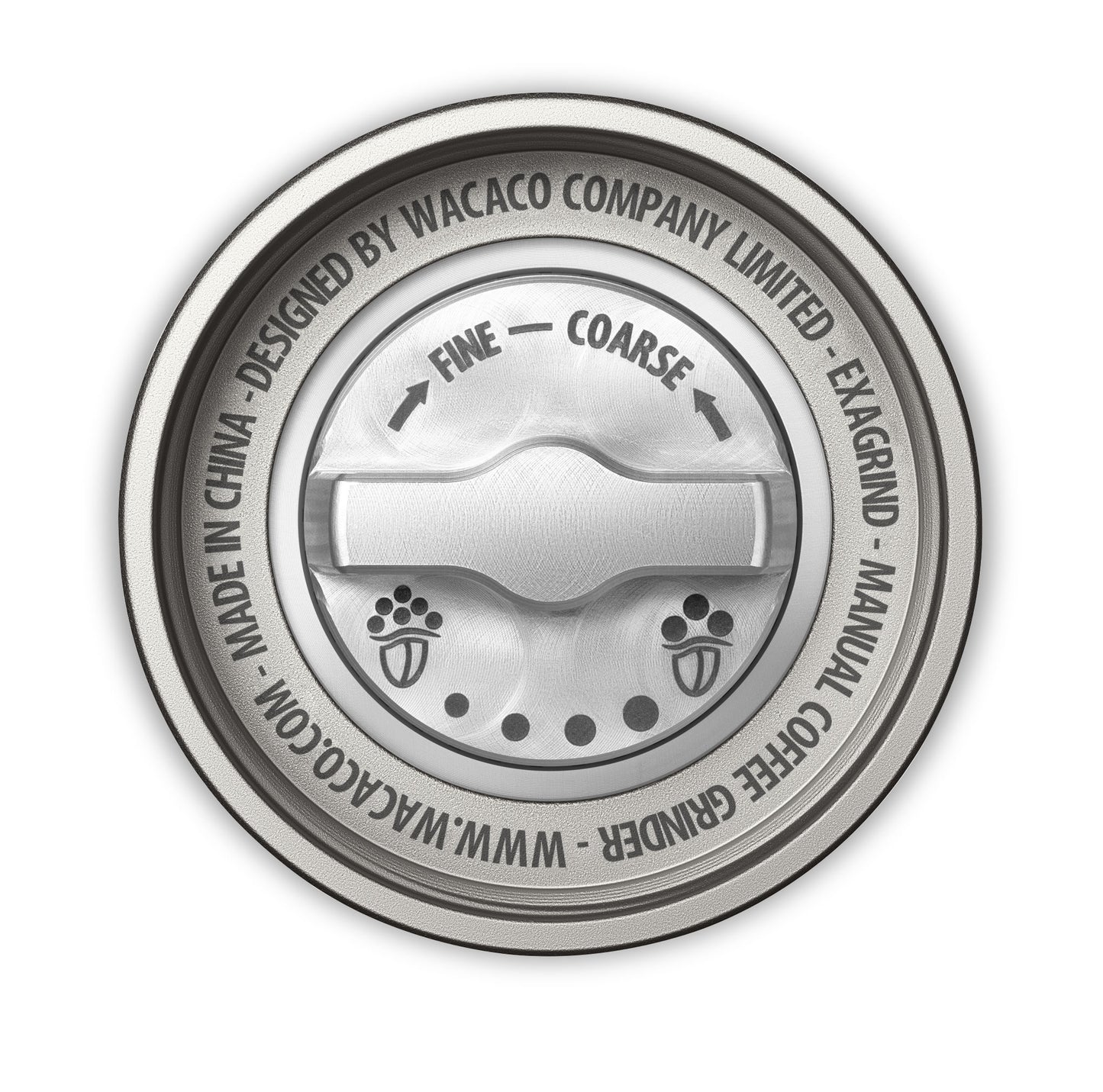 Wacaco Exagrind Kaffeemühle, Mahlgradeinstellung