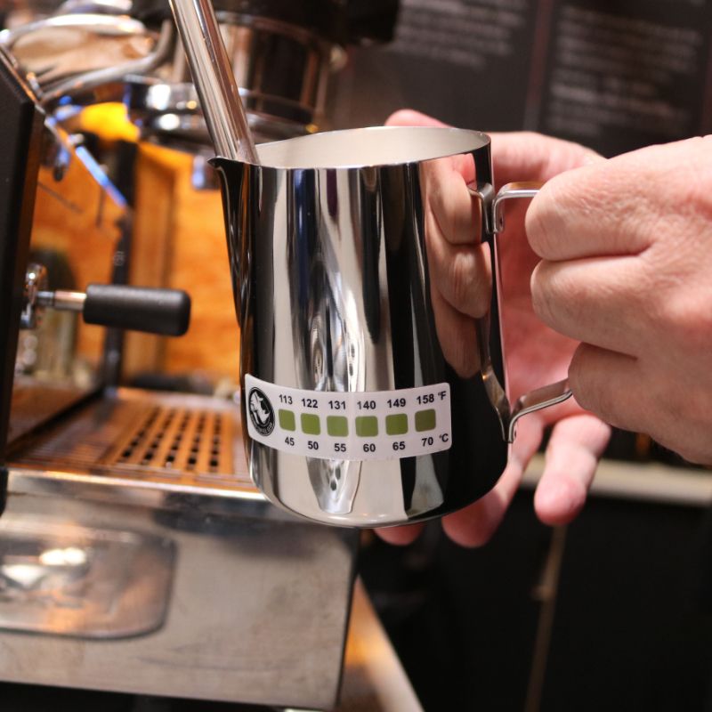 Rhinowares Accutemp Stick-on Milk Thermometer 3 Pack, auf Milk Pitcher