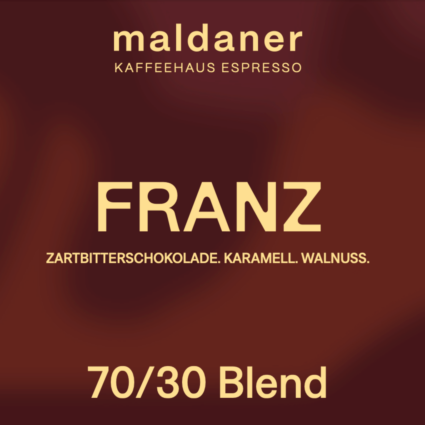 Maldaner Coffee Franz Espresso – 70 % Arabica & 30 % Robusta Häuserespresso