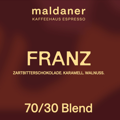 Maldaner Coffee Franz Espresso – 70 % Arabica & 30 % Robusta Häuserespresso