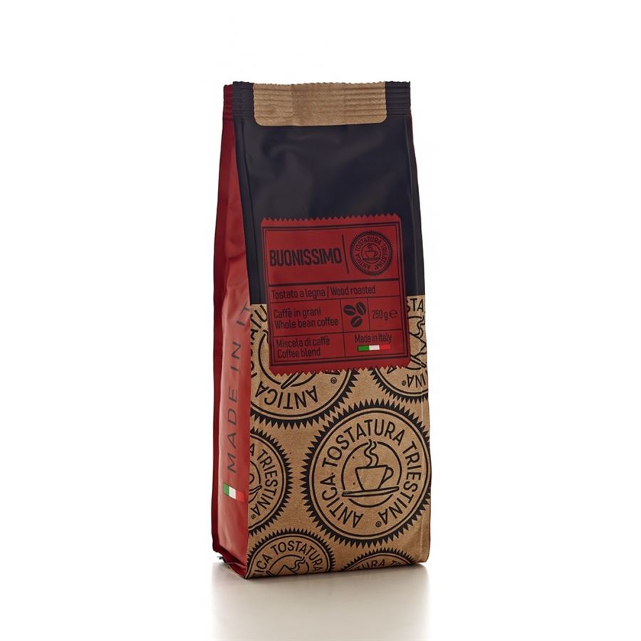 ATT Café Buonissimo Beans 250g Beutel auf weißem Hintergrund