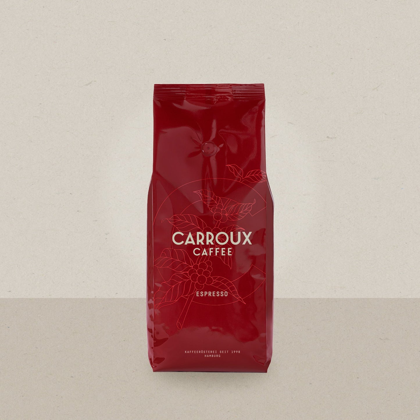 CARROUX Espresso Bohnen 1 kg – Arabica Robusta Blend (Medium Dark Roast)