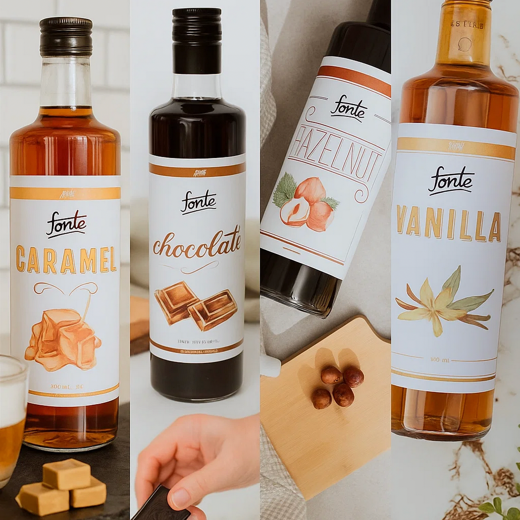 Fonte Kaffeesirup Flaschen