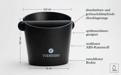 Abschlagbox zum Kaffeesatz abschlagen - Abschlagbehälter mit abnehmbarer Aklopfstange