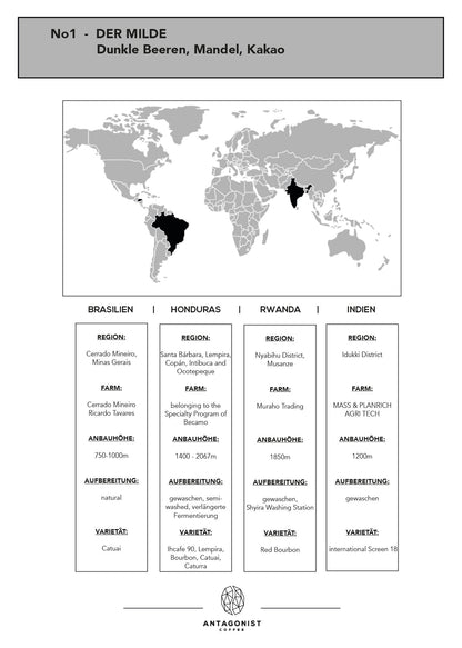 Espresso Blend N°1 - Harmonisch - Dunkle Beeren, Mandel, Kakao