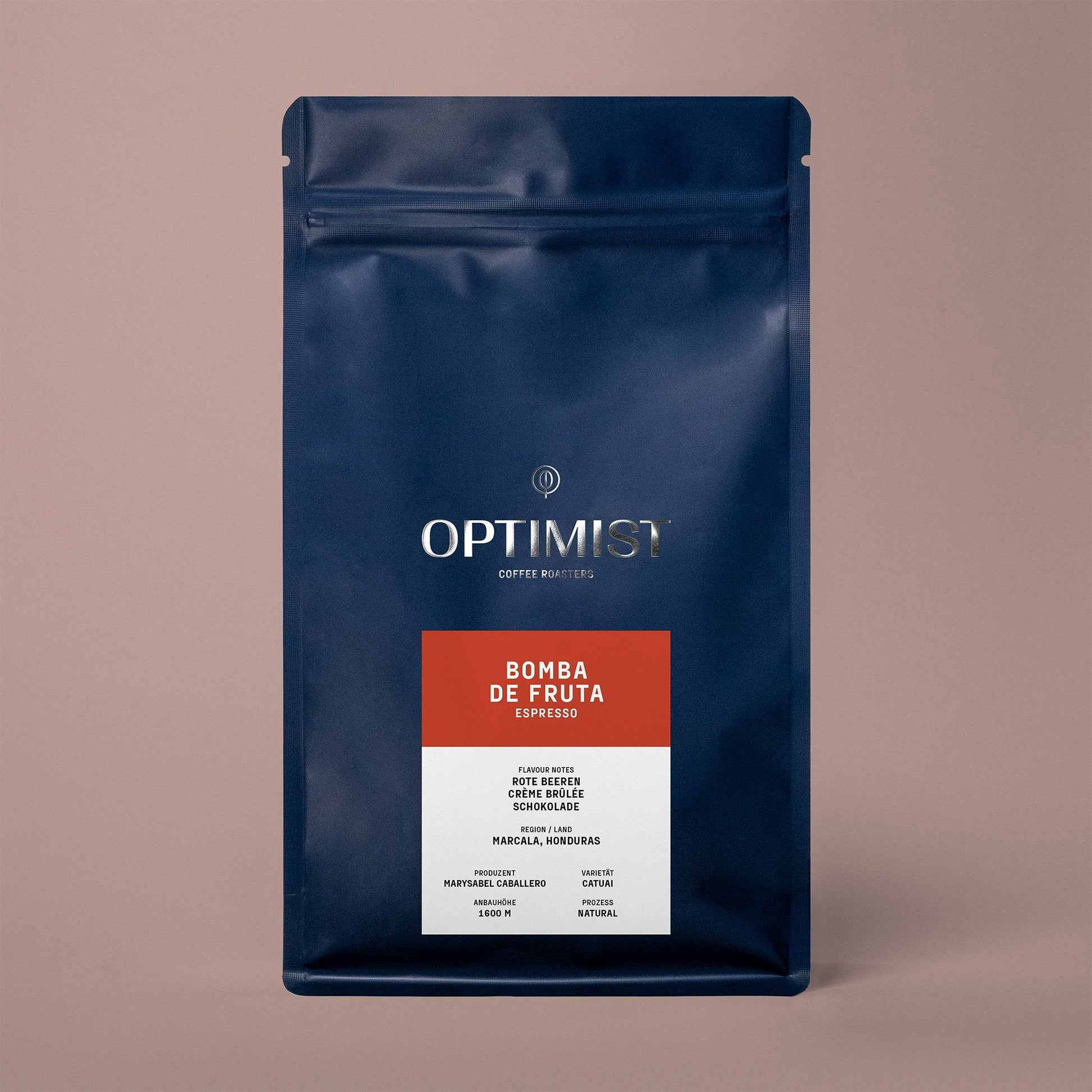 Optimist Coffee Bomba de Fruta Espresso – Arabica Specialty Coffee aus Honduras (Natural Process)