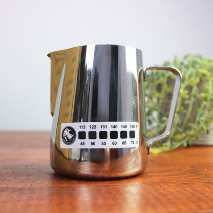 Rhinowares Accutemp Stick-on Milk Thermometer 3 Pack auf Milk Pitcher