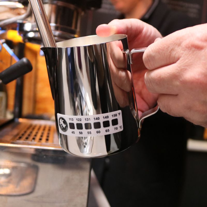 Rhinowares Accutemp Stick-on Milk Thermometer 3 Pack, auf Milk Pitcher