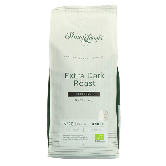 Simon Lévelt Organic Espresso Extra Dark Roast 500 g – Kräftig & Intensiv