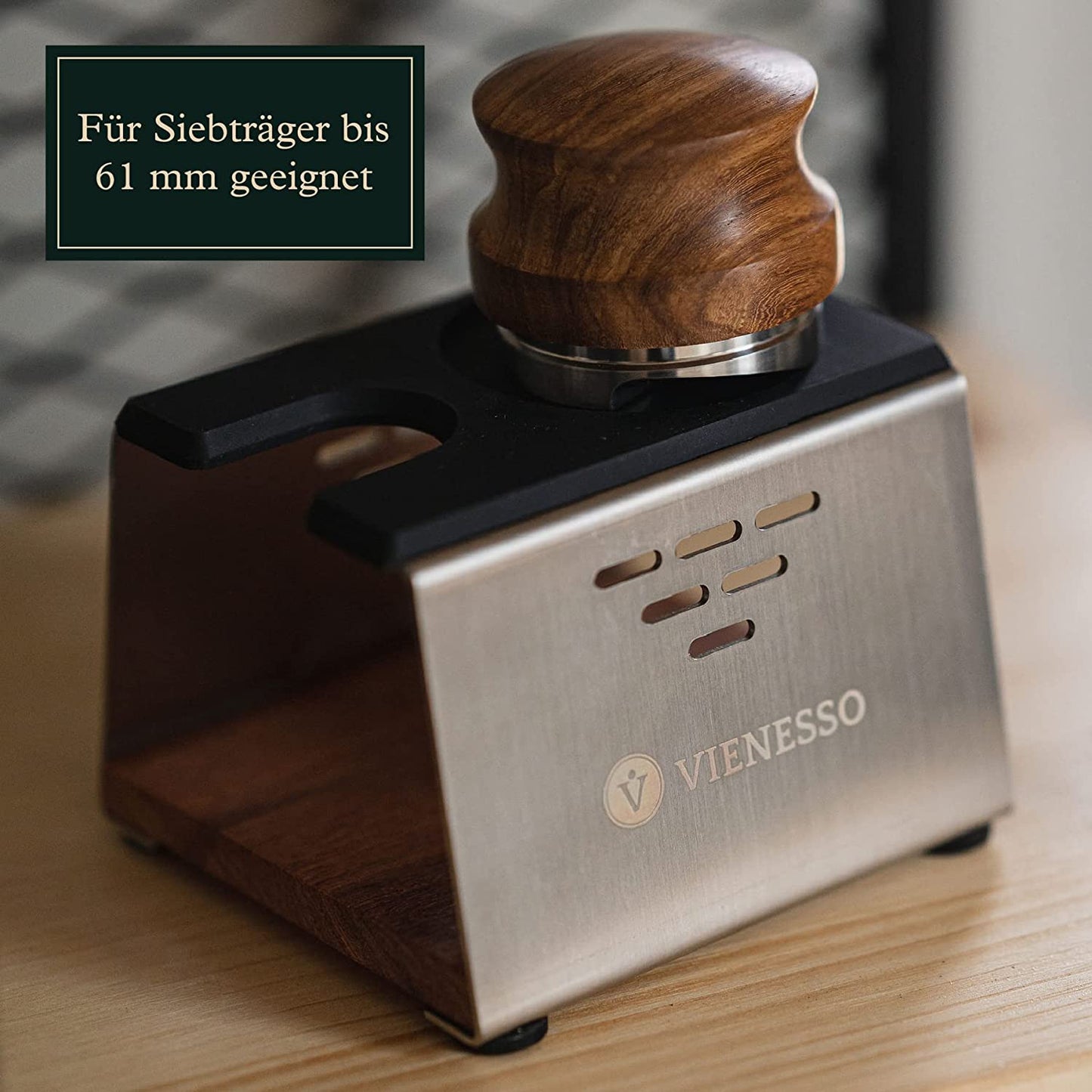 Tamper Andrückstation für Siebträger bis 58 mm - Tamperstation