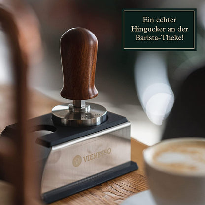 Tamper Set druckregulierend mit Anpressdruck von ca. 14kg durch integrierte Feder - 51 + 58 mm