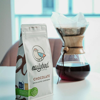 Kaffee mit Schokoladenaroma (ganze Bohnen) - 250g