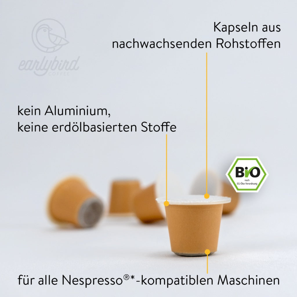 earlybird coffee Bio Lungo Kaffeekapseln