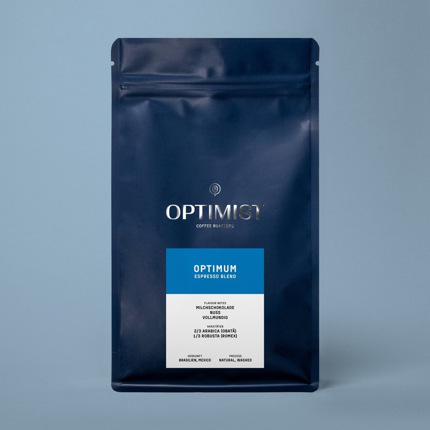 OPTIMUM - Espresso Blend mit Arabica & Robusta, Schokoladig & Cremig