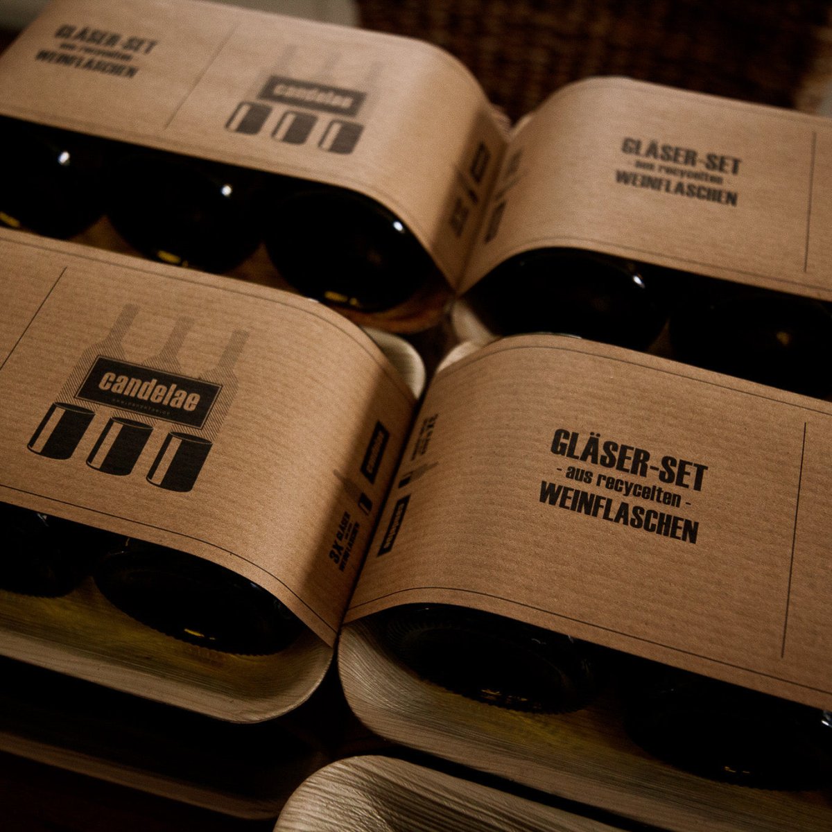 Trinkgläser aus recycelten Weinflaschen – Nachhaltig, robust und spülmaschinenfest
