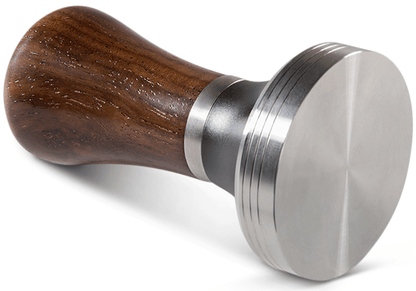 Tamper Set für Siebträger - Design Espresso-Stempel mit Holzgriff inkl. Ablage - 51 mm